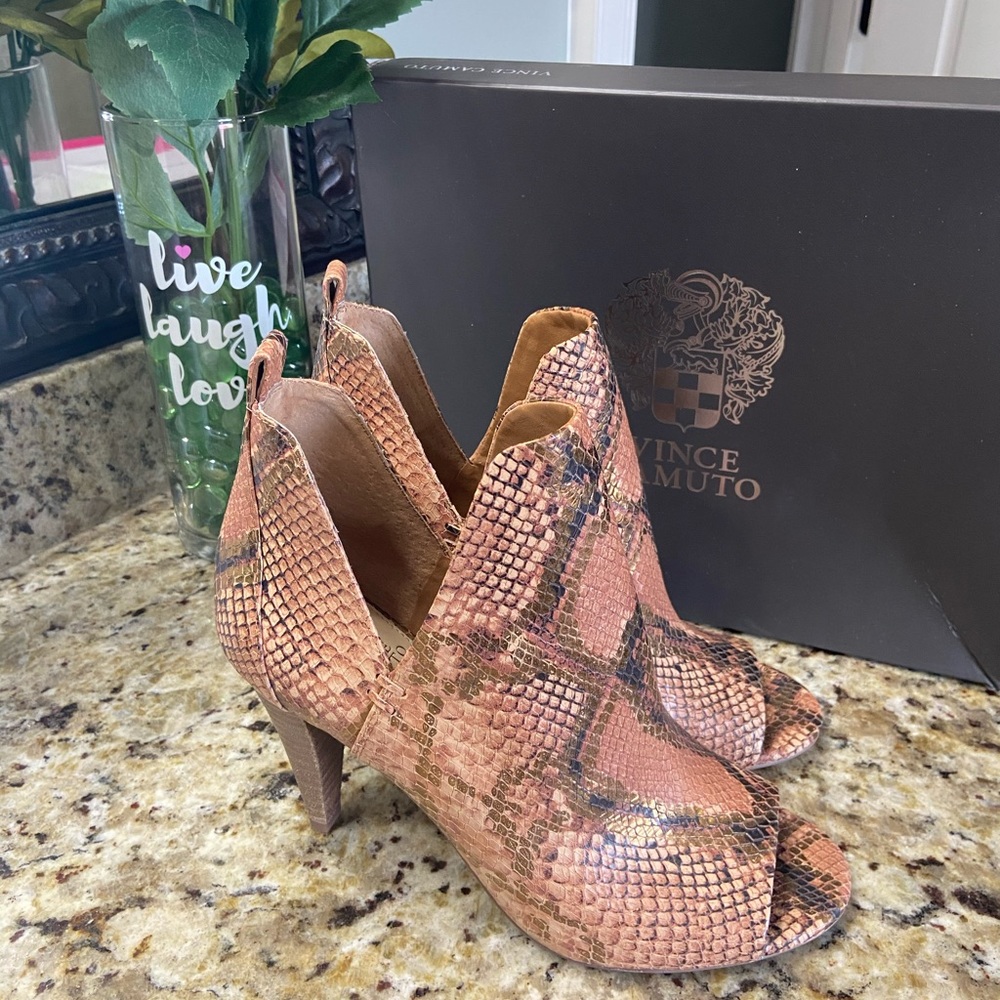 Vince Camuto Allana Snake Skin Bootie - Picture 8 of 11